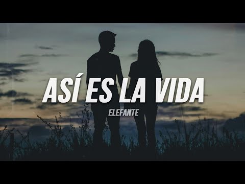 Elefante - Asi es la vida | Letra