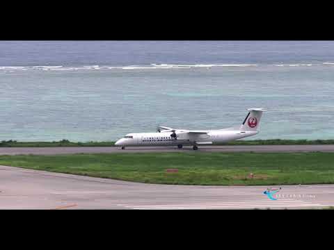 【南ぬ島 石垣空港 カーラ岳山頂に登らなくてもエメラルドグリーンの海と一緒に♪ 】Ryukyu Air Commuter(RAC) Bombardier DHC-8 Dash 8  JA83RC