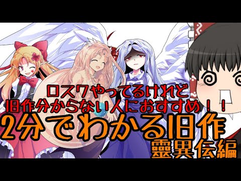 【東方ロストワード】今後のロスワのための旧作元ネタ解説！靈異伝編【考察】