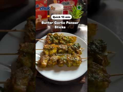 Crispy, spicy, cheesy butter garlic skewers | Chukde Spices