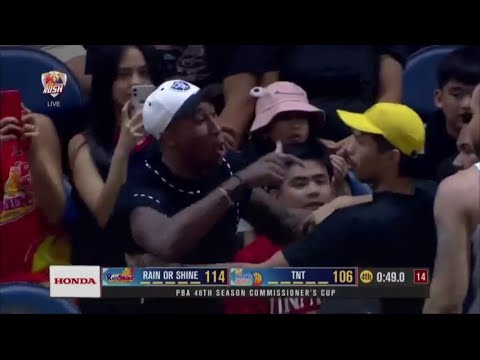 PBA UPDATE RHJ RONDAEG HOLLIS KEFFERSON SUMUGOD SA BENCH NG RAIN OR SHINE