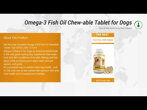 Amazing Nutritionals Omega 3 Fish Oil Chew able Tablet for Dogs