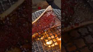 [Charcoal grill] Beef bone marrow is too good! 　#food terrorism#asmr#bovine marrow#charcoal grill