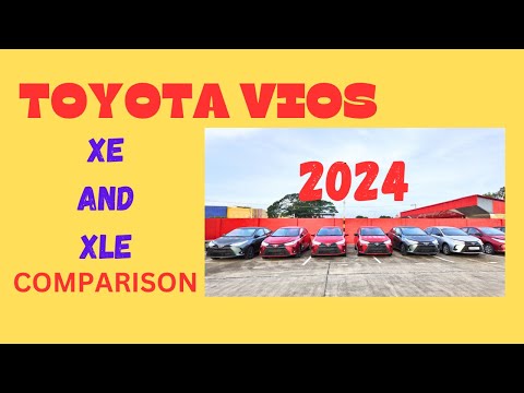 2024 Toyota Vios XE and XLE Comparison