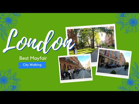 Mount Street Gardens / Mayfair Ultimate Luxury Tour - London Walk in 4k a Endless Walk