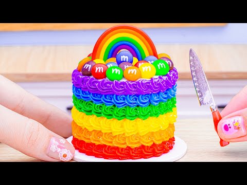 🍫Rainbow Cake🍫Beautiful Miniature Colorful Rainbow Cake Decorating Ideas by Lotus Cakes🍫