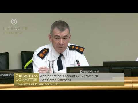 Garda Commissioner Drew Harris on the 'bike case' at Public Accounts Committee