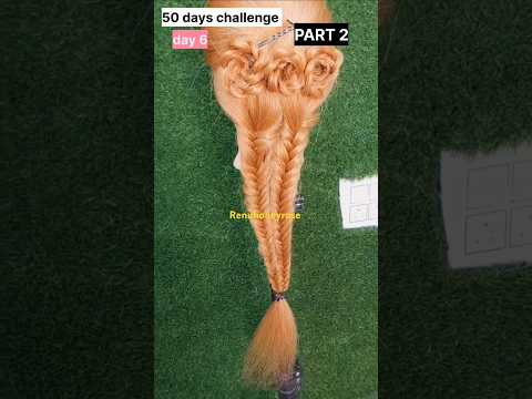 50 Days challenge /Day 6 part 2/#renuhoneyrose #hairstylechallange #hairstyle