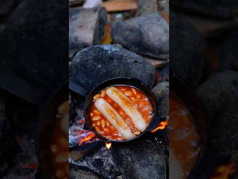 Another simple lunch date with the nature #campcooking #outdoorcooking #castironcooking