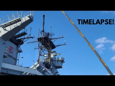 Removing and Replacing the Battleship's Mast: TIMELAPSE