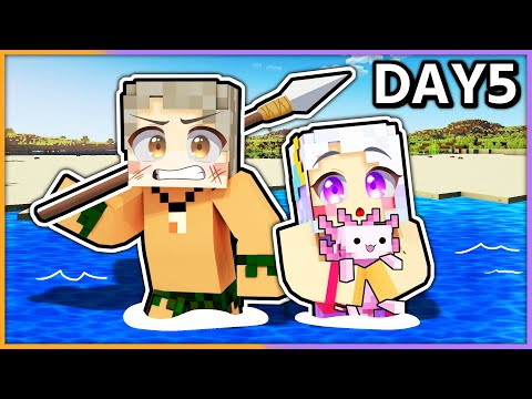 マイクラのアニメのような世界でサバイバルして島を脱出しろ！【 マイクラ / まいくら / Minecraft 】