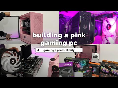 Building a pink PC, mid-range pc, rtx 1650 super ✨