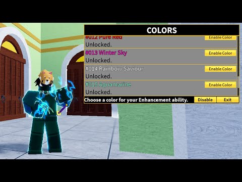 [Blox Fruits] All Haki Colors Showcase