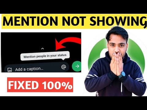 WhatsApp status mention feature not showing | Whatsapp status option not showing kaise laye