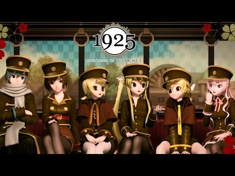 [60fps Full-cast] 1925 - 初音ミク リンレン ルカ KAITO MEIKO Miku Rin Len Luka DIVA English Romaji subtitles