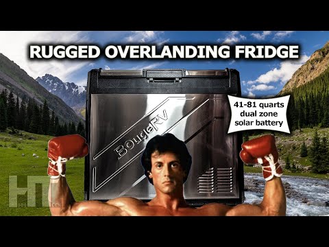 BougeRV "Rocky" Dual Zone Convertible 12v Solar Battery Fridge Freezer