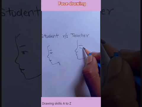 Teacher vs student drawing challenge#shorts #drawing