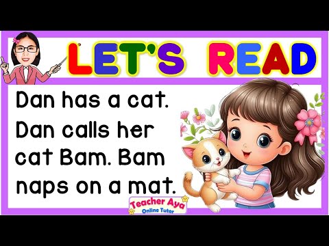 CVC Short Stories for Kids | Practice Reading | English Reading Lesson | Reading tutorial for Kids