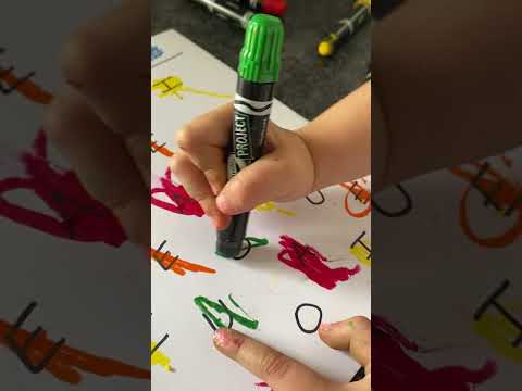 Teach your preschooler letter and numbers with this 2-n-1 Color Coding Kids' Activity