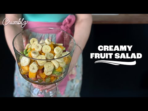 Whipped to Perfection: Creamy Fruit Salad Magic! 🤩