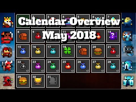 RotMG: May 2018 Calendar Overview