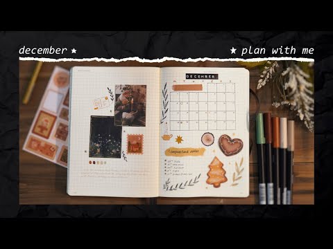 december plan with me ✸ monthly setup in my bullet journal