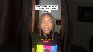 5 WAYS TO PLAN YOUR CONTENT ON SOCIAL MEDIA #contentcreation #contentplanning #contentcreators