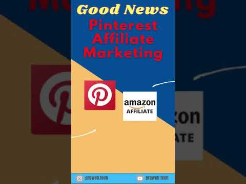 Good News - Pinterest Affiliate Marketing 2021 #shorts