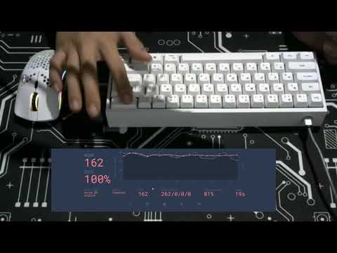 162 WPM l SOUND TEST l KS3 Gateron Black l Polycarb Plate l Tofu 60% E-White l Dz60RGB