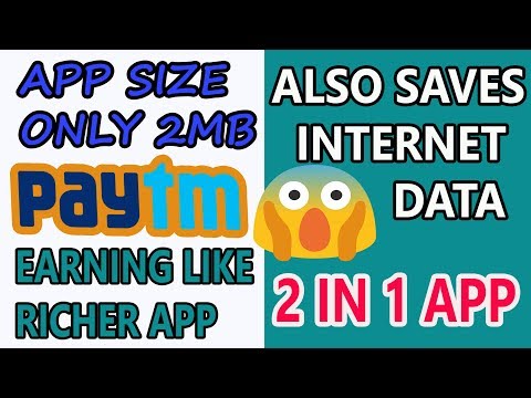 Only 2 mb size app giving Unlimited paytm cash || saves internet data || Must have android app