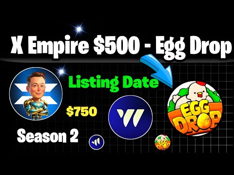 X Empire Season 2 Latest Updates | WCoin Listing Date & Al Option| Eggs Drop Airdrop