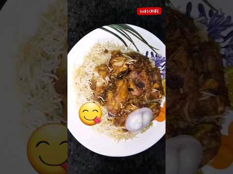 Chicken fry biryani🍗😋👌 #subscribe #shorts #youtubeshorts #food #chickenfryrecipe #trendingshorts