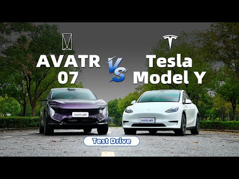 AVATR 07 vs Tesla Model Y | Test Drive | AEB & Safe Driving Comparison