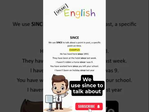 Use of Since in English phrases #howtolearnenglishforbegginers #english #englishlanguage #ytshorts