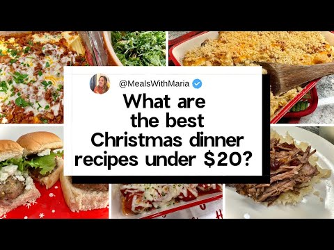 Cheap Christmas Dinner Recipes | Holiday Dinner on a Budget (Under $20!)