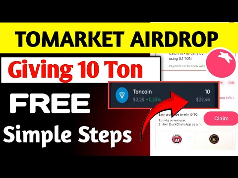 Tomarket Airdrop Giving 10 Ton Free || Tomarket airdrop new update || Tomarket 1000 ton giveaway