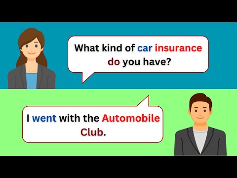 English Conversation Practice about Car Insurance | English Speaking Practice | Learn English