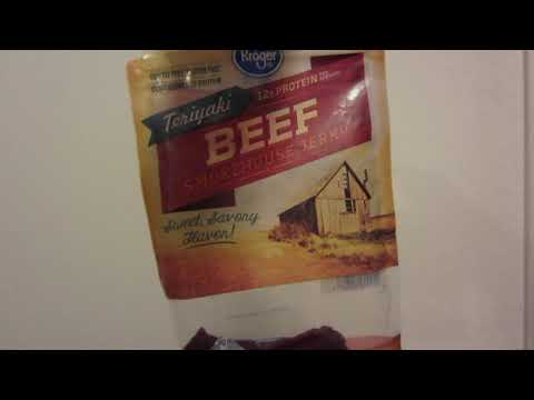 Kroger Teriyaki Smokehouse Beef Jerky Review