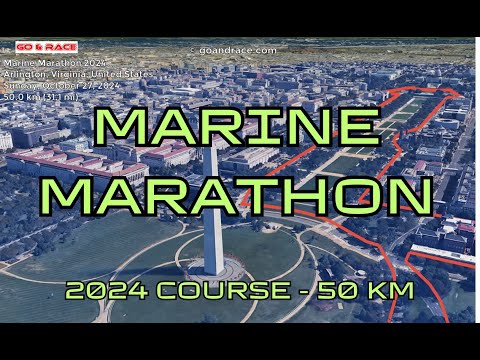 Marine Marathon 2024: fly over the 50 km course! Video of the race path.