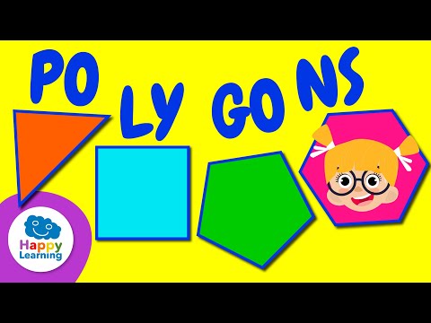 POLYGONS | Math for Kids | Happy Learning 🔷🔺