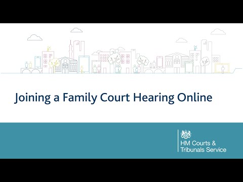 Joining a Family Court hearing online