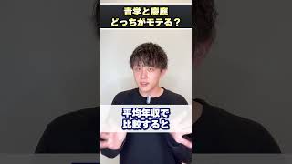 青学と慶應ってどっちがモテますか？ #shorts