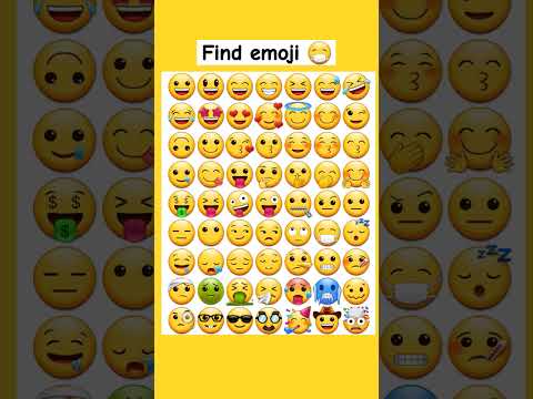 Find  emoji😷#emojichallenge #emojichallengequiz #canyoufindtheoddemoji #emojiquizz