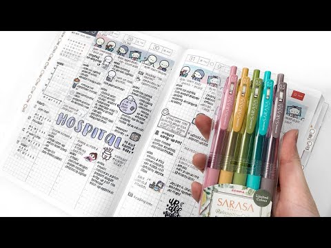 Real Time Plan With Me: Colour Gel Pen??? | Hobonichi Cousin