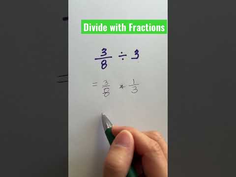 Let’s divide with fractions.