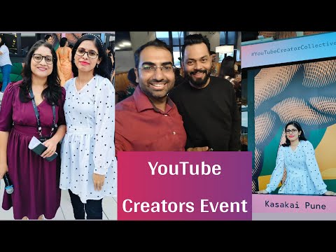 हम पहली बार मिले @saritaskitchen और @TrakinTech से YouTube Event Pune मैं