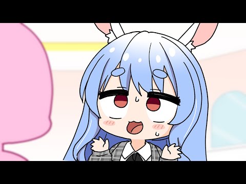 Now it's Pekora's turn to make a funny face, right?【Hololive AnimatedClip/Eng sub】【Pekora/Noel/】