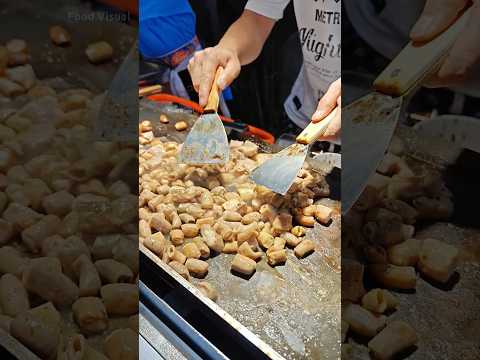 Stir-fry pig intestine 貴州烤小腸 #streetfood