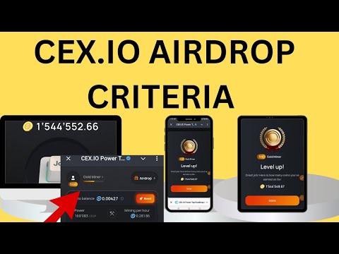 CEX.IO AIRDROP CRITERIA TO QUALIFY FOR WITHDRAWAL