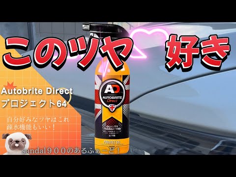 Autobrite Direct PROJECT 64  光沢増大成分＆疎水性能　いろんなツヤをみてこのツヤはワタシ好みです。ツヤの違いを体感して自分好みのツヤを見つけてほしいなぁ 　プロジェクト６４